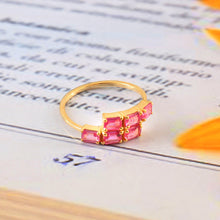 Load image into Gallery viewer, 1.50 CT PINK SAPPHIRE & 14K YELLOW GOLD PRONG SETTING RING