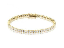 Load image into Gallery viewer, 6.00Ct LAB Diamond Tennis Bracelet 14K White Gold 7"