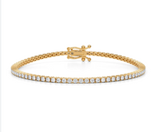 Load image into Gallery viewer, 6.00Ct LAB Diamond Tennis Bracelet 14K White Gold 7"