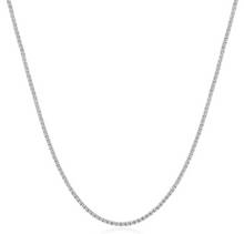 Load image into Gallery viewer, 5.00Ct LAB  Diamond Tennis Necklace 14K White Gold 16"