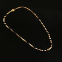 Load image into Gallery viewer, 10.50 CT BLUE SAPPHIRE BEZEL SETTING 14K YELLOW GOLD TENNIS NECKLACE
