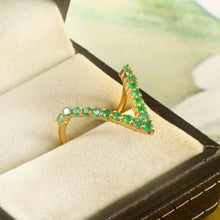 Load image into Gallery viewer, EMERALD AND 14K YELLOW GOLD RING