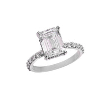 Load image into Gallery viewer, 3.56 CT LAB DIAMOND & 14K WHITE GOLD WITH LAB SOLITAIRE RING