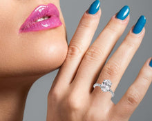 Load image into Gallery viewer, 3.55 CT LAB DIAMOND & 14K WHITE GOLD WITH LAB SOLITAIRE RING