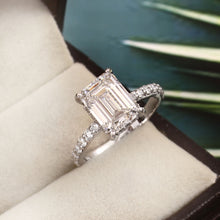 Load image into Gallery viewer, 3.56 CT LAB DIAMOND & 14K WHITE GOLD WITH LAB SOLITAIRE RING