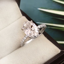 Load image into Gallery viewer, 3.55 CT LAB DIAMOND & 14K WHITE GOLD WITH LAB SOLITAIRE RING