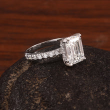 Load image into Gallery viewer, 3.56 CT LAB DIAMOND & 14K WHITE GOLD WITH LAB SOLITAIRE RING
