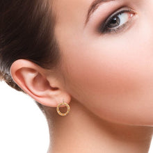 Load image into Gallery viewer, 0.20 CT DIAMOND & 14K YELLOW GOLD STUD EARRING