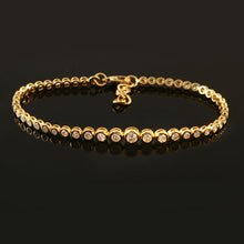 Load image into Gallery viewer, 1.85 CT DIAMOND & 14K YELLOW GOLD TENNIS BRACELET