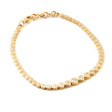 Load image into Gallery viewer, 1.85 CT DIAMOND & 14K YELLOW GOLD TENNIS BRACELET