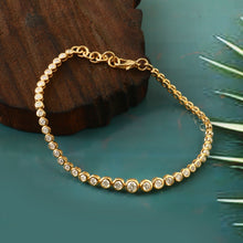 Load image into Gallery viewer, 1.85 CT DIAMOND & 14K YELLOW GOLD TENNIS BRACELET