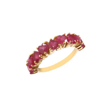 Load image into Gallery viewer, 3.30 CT RUBY HEART SHAPE 14K YELLOW GOLD RING