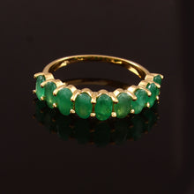 Load image into Gallery viewer, 2.21 CT EMERALD OVAL 14K YELLOW GOLD RING