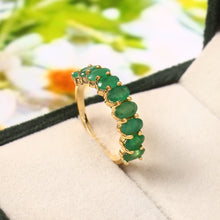 Load image into Gallery viewer, 2.21 CT EMERALD OVAL 14K YELLOW GOLD RING