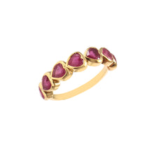Load image into Gallery viewer, 2.60 CT RUBY HEART SHAPE 14K YELLOW GOLD RING