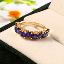 Load image into Gallery viewer, 3.60 CT BLUE SAPPHIRE HEART SHAPE 14K YELLOW GOLD RING