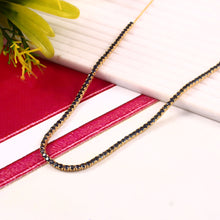 Load image into Gallery viewer, 4.60 CT BLUE SA. 8 INCH STONE PART AND 8+2 INCH CHAIN 14K YELLOW NECKLACEGOLD