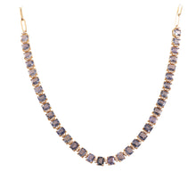 Load image into Gallery viewer, 0.49 CT DIAMOND & 15.15 CT HEATED BLUE SAPPHIRE 14K YELLOW GOLD WITH CHAIN NECKLACE