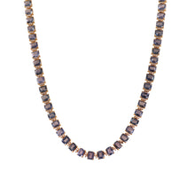 Load image into Gallery viewer, 1.00 CT DIAMOND & 31.30 CT HEATED BLUE SAPPHIRE 14K GOLD NECKLACE