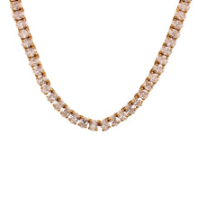 Load image into Gallery viewer, 18.15 CT LAB DIAMOND 14K YELLOW GOLD TENNIS NECKLACE