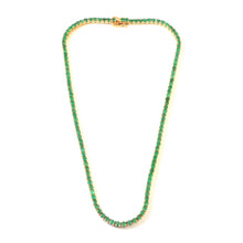 Load image into Gallery viewer, 18.20 CT EMERALD & 14K YELLOW GOLD NECKLACE