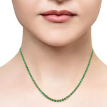 Load image into Gallery viewer, 18.20 CT EMERALD & 14K YELLOW GOLD NECKLACE