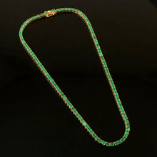 Load image into Gallery viewer, 18.20 CT EMERALD & 14K YELLOW GOLD NECKLACE