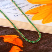 Load image into Gallery viewer, 18.20 CT EMERALD & 14K YELLOW GOLD NECKLACE