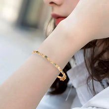 Load image into Gallery viewer, 0.60 CT DIAMOND & 14K YELLOW GOLD EMERALD BANGLE