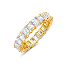Load image into Gallery viewer, Classic Diamond Eternity Ring 18k Yellow and White Gold