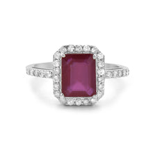 Load image into Gallery viewer, 0.40Ct Diamond 2.70Ct Ruby Ring 14K Gold