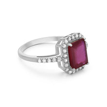 Load image into Gallery viewer, 0.40Ct Diamond 2.70Ct Ruby Ring 14K Gold