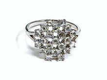 Load image into Gallery viewer, 0.75Ct Rose cut Diamond Ring 14K White Gold