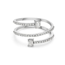 Load image into Gallery viewer, 0.52Crt Diamond Wrap Ring in 18k Yellow and White Gold