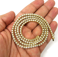 Load image into Gallery viewer, 5.00Ct LAB  Diamond Tennis Necklace 14K White Gold 16"