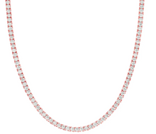 Load image into Gallery viewer, 8.00 Ct Lab Diamond Tennis Necklace 14K White Gold 16"