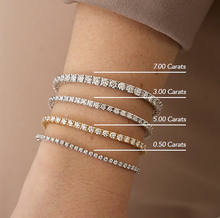Load image into Gallery viewer, 3Ct LAB Diamond 14K White Gold Tennis Bracelet