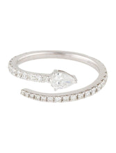 Load image into Gallery viewer, Arrow Diamond Ring 18k White Gold