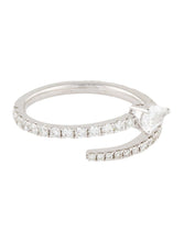 Load image into Gallery viewer, Arrow Diamond Ring 18k White Gold