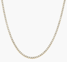 Load image into Gallery viewer, 14 Ct Diamond LAB Tennis Necklace 14K White Gold 16"