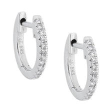 Load image into Gallery viewer, Diamond Mini Cartilage Huggie Earring 14K