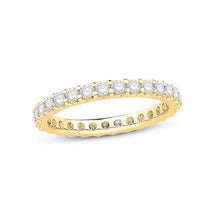 Load image into Gallery viewer, 1.00 Ct. Tw. Diamond Stackable 14k Gold Eternity Band Ring