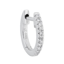 Load image into Gallery viewer, Diamond Mini Cartilage Huggie Earring 14K