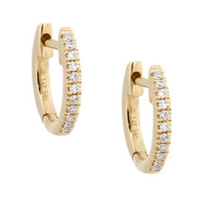 Load image into Gallery viewer, Diamond Mini Cartilage Huggie Earring 14K
