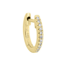Load image into Gallery viewer, Diamond Mini Cartilage Huggie Earring 14K