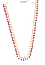 Load image into Gallery viewer, 1.05Ct Diamond & 15.50Ct Ruby 14Kt Yellow Gold Necklace