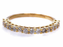 Load image into Gallery viewer, 0.5Ct Diamond half Eternity band Ring 14K White Gold