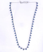 Load image into Gallery viewer, 7.20Ct Sapphire & 0.84Ct Diamond 14Kt white Gold Necklace