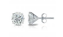 Load image into Gallery viewer, 1.00Ct LAB Diamond 14K White Martini Stud Earring
