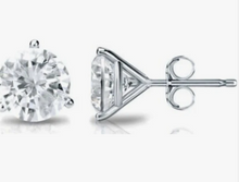 Load image into Gallery viewer, 1.50Ct LAB Diamond 14K White Martini Stud Earring
